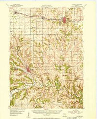 Chatfield Minnesota Historical topographic map, 1:62500 scale, 15 X 15 Minute, Year 1954
