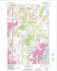 Circle Pines Minnesota Historical topographic map, 1:24000 scale, 7.5 X 7.5 Minute, Year 1967