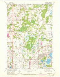 Circle Pines Minnesota Historical topographic map, 1:24000 scale, 7.5 X 7.5 Minute, Year 1967