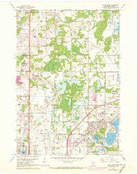 Circle Pines Minnesota Historical topographic map, 1:24000 scale, 7.5 X 7.5 Minute, Year 1967