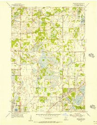 Circle Pines Minnesota Historical topographic map, 1:24000 scale, 7.5 X 7.5 Minute, Year 1955