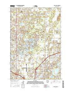 Circle Pines Minnesota Current topographic map, 1:24000 scale, 7.5 X 7.5 Minute, Year 2016