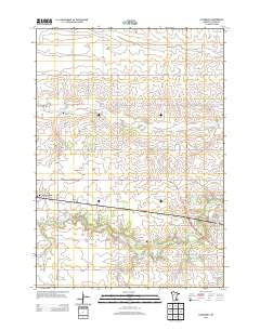Claremont Minnesota Historical topographic map, 1:24000 scale, 7.5 X 7.5 Minute, Year 2013