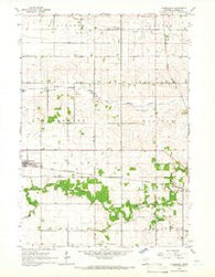 Claremont Minnesota Historical topographic map, 1:24000 scale, 7.5 X 7.5 Minute, Year 1965
