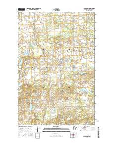 Clearbrook Minnesota Current topographic map, 1:24000 scale, 7.5 X 7.5 Minute, Year 2016