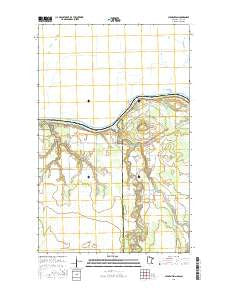 Clementson Minnesota Current topographic map, 1:24000 scale, 7.5 X 7.5 Minute, Year 2016