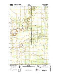 Clementson SW Minnesota Current topographic map, 1:24000 scale, 7.5 X 7.5 Minute, Year 2016