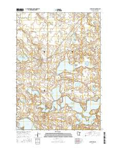 Cleveland Minnesota Current topographic map, 1:24000 scale, 7.5 X 7.5 Minute, Year 2016