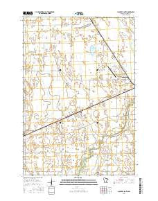 Clontarf South Minnesota Current topographic map, 1:24000 scale, 7.5 X 7.5 Minute, Year 2016