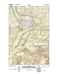 Cloquet Minnesota Historical topographic map, 1:24000 scale, 7.5 X 7.5 Minute, Year 2013