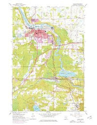 Cloquet Minnesota Historical topographic map, 1:24000 scale, 7.5 X 7.5 Minute, Year 1954