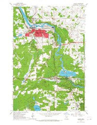 Cloquet Minnesota Historical topographic map, 1:24000 scale, 7.5 X 7.5 Minute, Year 1954