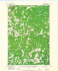 Cloverdale Minnesota Historical topographic map, 1:62500 scale, 15 X 15 Minute, Year 1962