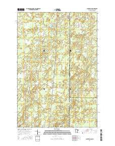 Cloverton Minnesota Current topographic map, 1:24000 scale, 7.5 X 7.5 Minute, Year 2016