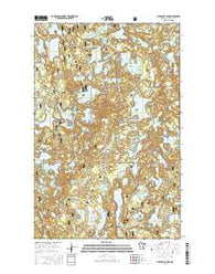 Clubhouse Lake Minnesota Current topographic map, 1:24000 scale, 7.5 X 7.5 Minute, Year 2016