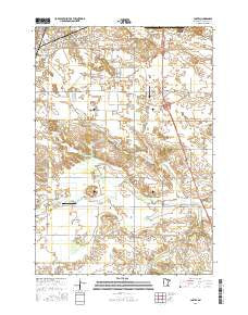 Coates Minnesota Current topographic map, 1:24000 scale, 7.5 X 7.5 Minute, Year 2016