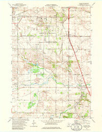 Coates Minnesota Historical topographic map, 1:24000 scale, 7.5 X 7.5 Minute, Year 1974