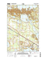 Cohasset West Minnesota Current topographic map, 1:24000 scale, 7.5 X 7.5 Minute, Year 2016