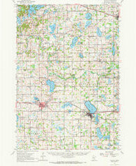 Cokato Minnesota Historical topographic map, 1:62500 scale, 15 X 15 Minute, Year 1958