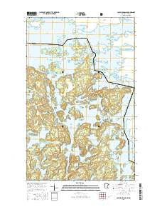 Coleman Island Minnesota Current topographic map, 1:24000 scale, 7.5 X 7.5 Minute, Year 2016