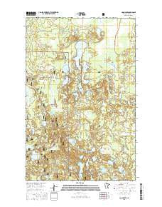 Coon Lake Minnesota Current topographic map, 1:24000 scale, 7.5 X 7.5 Minute, Year 2016