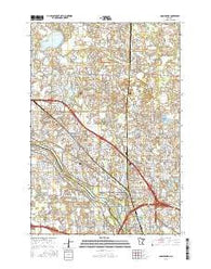 Coon Rapids Minnesota Current topographic map, 1:24000 scale, 7.5 X 7.5 Minute, Year 2016
