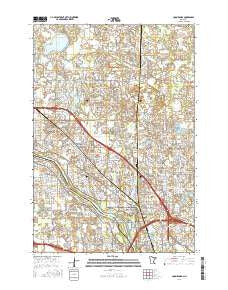 Coon Rapids Minnesota Current topographic map, 1:24000 scale, 7.5 X 7.5 Minute, Year 2016