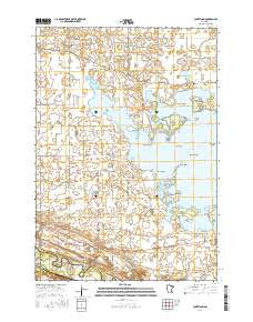 Courtland Minnesota Current topographic map, 1:24000 scale, 7.5 X 7.5 Minute, Year 2016