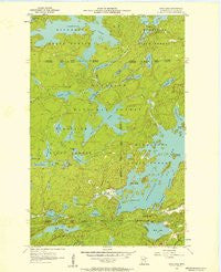 Crab Lake Minnesota Historical topographic map, 1:24000 scale, 7.5 X 7.5 Minute, Year 1956