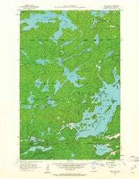 Crab Lake Minnesota Historical topographic map, 1:24000 scale, 7.5 X 7.5 Minute, Year 1956