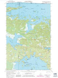 Cranberry Bay Minnesota Historical topographic map, 1:24000 scale, 7.5 X 7.5 Minute, Year 1969