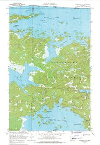 Cranberry Bay Minnesota Historical topographic map, 1:24000 scale, 7.5 X 7.5 Minute, Year 1969