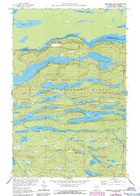 Crocodile Lake Minnesota Historical topographic map, 1:24000 scale, 7.5 X 7.5 Minute, Year 1959