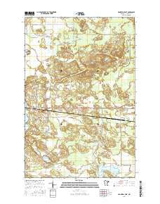 Cromwell East Minnesota Current topographic map, 1:24000 scale, 7.5 X 7.5 Minute, Year 2016