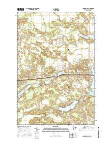 Cromwell West Minnesota Current topographic map, 1:24000 scale, 7.5 X 7.5 Minute, Year 2016