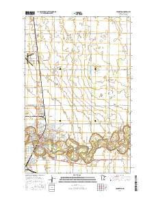 Crookston Minnesota Current topographic map, 1:24000 scale, 7.5 X 7.5 Minute, Year 2016