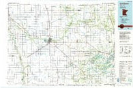 Crookston Minnesota Historical topographic map, 1:100000 scale, 30 X 60 Minute, Year 1984