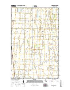 Crookston NE Minnesota Current topographic map, 1:24000 scale, 7.5 X 7.5 Minute, Year 2016