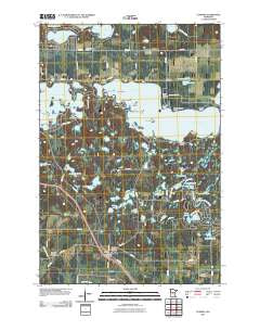 Cushing Minnesota Historical topographic map, 1:24000 scale, 7.5 X 7.5 Minute, Year 2010