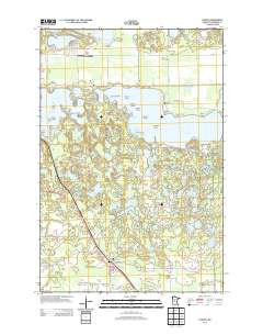 Cushing Minnesota Historical topographic map, 1:24000 scale, 7.5 X 7.5 Minute, Year 2013