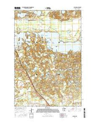 Cushing Minnesota Current topographic map, 1:24000 scale, 7.5 X 7.5 Minute, Year 2016