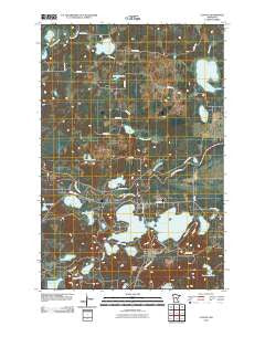 Cuyuna Minnesota Historical topographic map, 1:24000 scale, 7.5 X 7.5 Minute, Year 2010