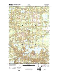 Cuyuna Minnesota Historical topographic map, 1:24000 scale, 7.5 X 7.5 Minute, Year 2013