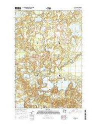 Cuyuna Minnesota Current topographic map, 1:24000 scale, 7.5 X 7.5 Minute, Year 2016