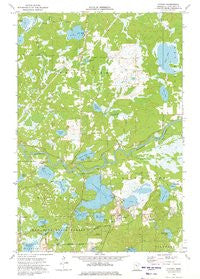 Cuyuna Minnesota Historical topographic map, 1:24000 scale, 7.5 X 7.5 Minute, Year 1973