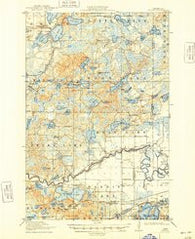 Cuyuna Minnesota Historical topographic map, 1:62500 scale, 15 X 15 Minute, Year 1915