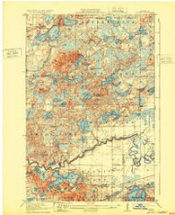 Cuyuna Minnesota Historical topographic map, 1:62500 scale, 15 X 15 Minute, Year 1915