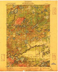 Cuyuna Minnesota Historical topographic map, 1:62500 scale, 15 X 15 Minute, Year 1915