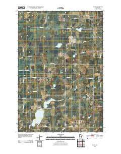Dalbo Minnesota Historical topographic map, 1:24000 scale, 7.5 X 7.5 Minute, Year 2010