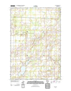 Dalbo Minnesota Historical topographic map, 1:24000 scale, 7.5 X 7.5 Minute, Year 2013